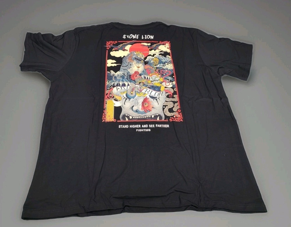 NIEPCE x Stone Lion Black T-Shirt Men’s Size 2XL New With Tags