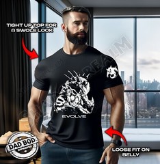 Evolve Tyranitar Shirt | Pokémon-Inspired Dark Rock-Type Tee | S-4XL