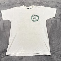 Vintage 90s Boston Celtics NBA Basketball Best Six Pack T-Shirt Mens Small White