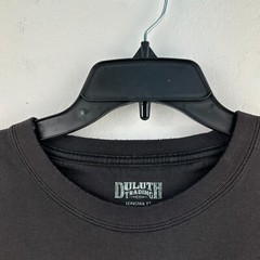 Duluth Trading Co T-shirt Mens Large Black 100% Cotton Short Sleeve Longtail T