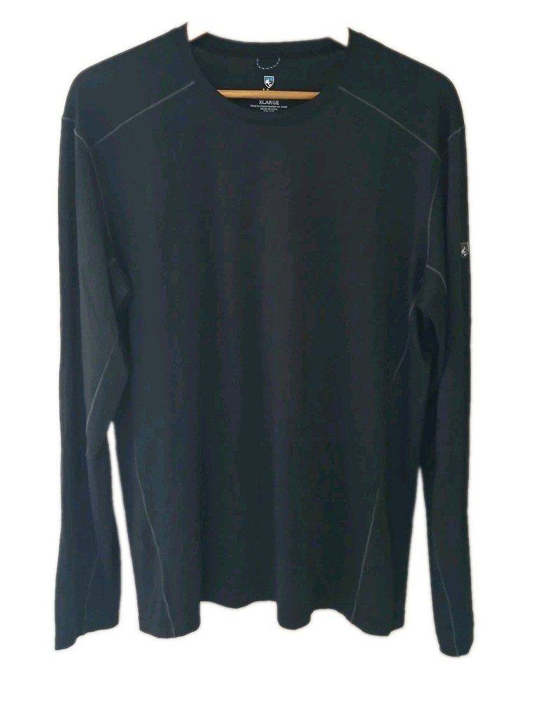 KUHL L/S Base Layer Performance T Shirt Size XL Outdoors Hiking Valiant Wool