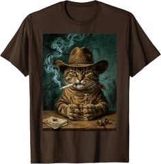 Funny Smoking Cat, Cigarette Meme Cat Lover T-Shirt