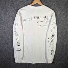 Vintage Nike ACG Shirt Mens Medium White Ralph Steadman Swoosh Long Sleeve Y2K