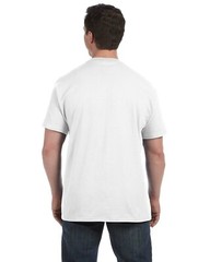 Hanes Men’s 100% Cotton Front Pocket White ComfortSoft T-Shirt – Size: XL