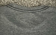 Goodlife Scallop Hem T-Shirt Mens Medium Gray Tri-blend Made in USA XL Comfort