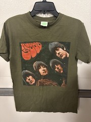The Beatles Rubber Soul Green Graphic Print Crew Neck T-Shirt Men’s Size L