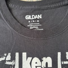 Ken Park DIY Screen Print shirt, XL Gildan thrifted, Larry Clark Harmony Korine