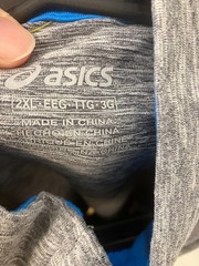 Asics grey TCS New York City marathon 2015 long pullover t shirt men’s 2XL XXL