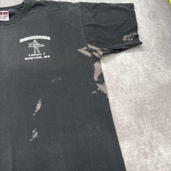 Vintage Boston Ironworkers Shirt Mens XL Harley Davidson Parody Fade