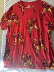 Iron Man Marvel Comics T-Shirt Men’s SZ 2XL Red Short Sleeve Cotton Poly Blend
