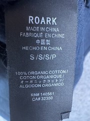 Roark Shirt Mens Small Blue Midweight Organic Cotton Sustainable Pocket Surf T