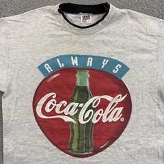 Vintage Always Coca Cola Shirt Mens Large Soda Pop Promo Single Stitch 90s USA