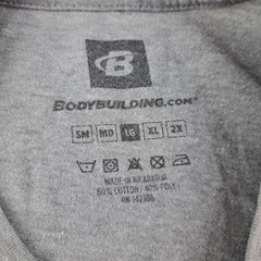 Bodybuilding.com T-Shirt Mens Large Gray Short Sleeve “JYM”