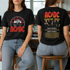 AC/DC PWR UP 2026 Shirt, Rock Tour Dates Tee, Music Fan Gift