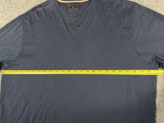 Left coast Tee T-Shirt Mens 2XL XXL Blue Crewneck Short Sleeve Pima Cotton