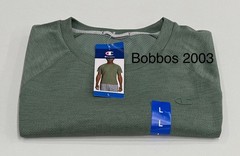 Champion Men’s Crewneck Short Sleeve Classic Tee, Green, Size L