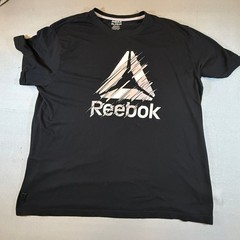 Reebok Mens 3XL Black Delta Logo Graphic T-Shirt Short Sleeve REM241TE28 1650