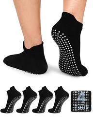 Men’s Non Slip Socks with Grips Anti Slip Socks for Soccer Yoga Pilates