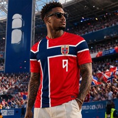 Norway 2026 World Cup Home Soccer Jersey Fan Shirt