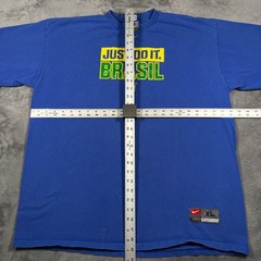Vintage Nike Team Just Do It Brazil Football T-Shirt Mens XL CBF Spellout Logo