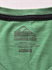 Quiksilver Men’s Dying For A Surf Skeleton Graphic T-Shirt Green – Medium