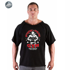 Men’s T Shirts Fitness Men Bodybuilding Shirt Batwing Sleeve Rag Shirt Gym