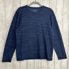 Apt. 9 Premier Flex Blue Long Sleeve Base Layer Cotton Blend Warm Shirt Medium