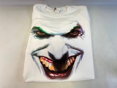 Graphitti Designs Joker Face by Alex Ross Hanes Beefy T-shirt white – 2XL
