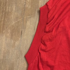 Vintage Fruit of the Loom Sleeveless Pocket T Shirt XXL Red Atlantic City
