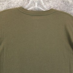 CSG Champs Sports Gear Men Shirt Medium Olive Green Short Sleeve Pleated Sleeves