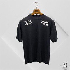 Total Work Standard Issue T shirt Size 1 S-M Mock Neck Black Tshirt Thick Cotton