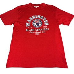 Headgear Classics Washington Black Senators Negro League T-Shirt Red Men’s Small