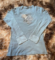 Harley-Davidson Dodge City, Kansas Long Sleeve Waffle Knit Thermal Shirt