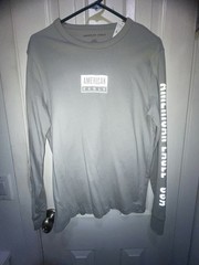 Lots of 2 American Eagle Long Sleeve Men NWT Gray Size Small Black Size XS