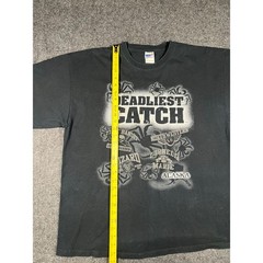 Deadliest Catch Discovery Channel T-Shirt Mens XL Black 2009 Graphic Tee Alaska
