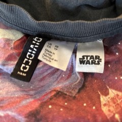 Star Wars The Empire Strikes Back Divided LONG Tshirt/pj/dress Gray