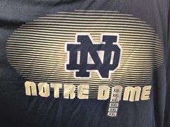 Colosseum Own The Stands Notre Dame T-Shirt, Men’s 2XL Blue, New