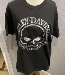 Harley-Davidson Thrashed Crystal River FL Short sleeve Shirt Men’s Large Black