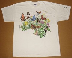 BUTTERFLY GARDEN-Butterflies Flowers Plants Insects Nature Science T shirt S-XXL