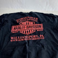 Harley Davidson T Shirt Mens XL Number 1 American Flag Graphic Pennsylvania Y2K