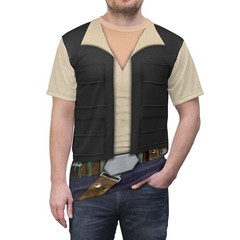 Star Wars Han Solo Cosplay Costume Galaxy’s Edge Halloween Tshirt 3D Printed