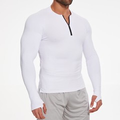 Men’s 1/4 Zip Long Sleeve Shirt Quick Dry Running Tops Athletic Quarter T-Shirt