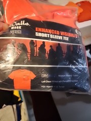 NEW~Walls~Working Man’s Pocket Tees 1 SHIRT- XL- HI VIS ORANGE