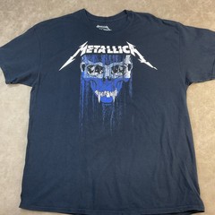 Metallica T-Shirt Men Sz XL Worldwired Tour 2017 VTG Y2K Orlando Double Sided