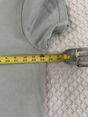 KITH Garment Dyed Paneled Tee T Shirt Light Indigo Blue Size XL SS20 Cotton
