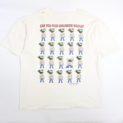 Vintage Can You Find Drunken Waldo T-Shirt Size 2XL Humor Parody 90s