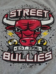 Vtg Chicago Bulls Original Street Bullies 1996 SHIRT (2XL) Gemrock XXL Rare