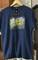 Top Notch Ladies Men’s Graphic Print T-Shirt Cotton Jersey White Black Gray Navy