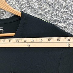 Spyder Loungewear T-Shirt Plain Black Mens Sz L Soft Crew Neck Short Sleeve