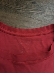 Vtg 90s Faded Bleached Men’s M Cropped Hand Painted Devil Elvis Fan Club Red